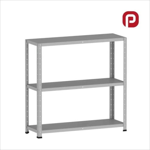 Estante de aço – armário – prateleira multiuso – cinza