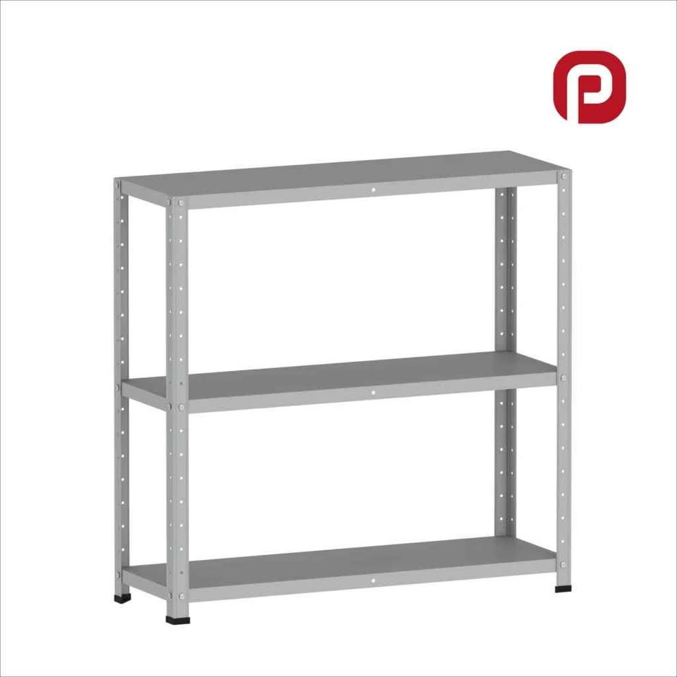 Estante de aço – armário – prateleira multiuso – cinza